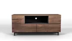 TV Lowboard Holz Nussbaum nach Maß mit Schubladen Modell FTN.