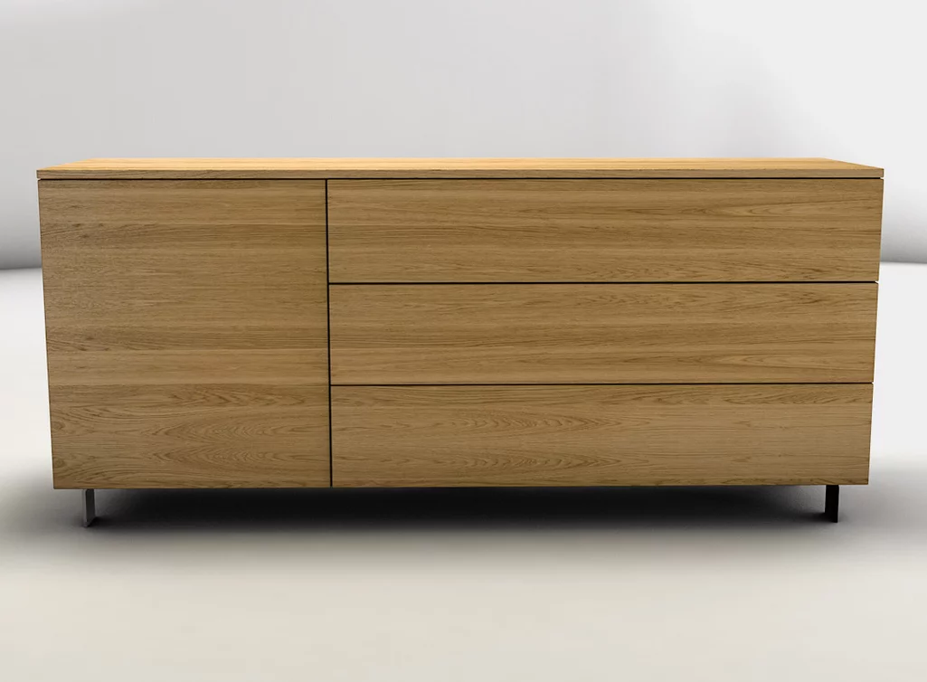 Sideboard Eiche massiv nach deinen Maßen gefertigt - LHR