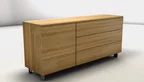 Sideboard nach Maß mit drei Schubkästen und einer Drehtür