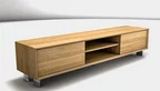 Massivholz Eiche TV Board nach Maß in verschiedenen Oberflächen verfügbar