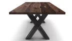 Holztisch aus Massivholz Nussbaum mit Astanteil