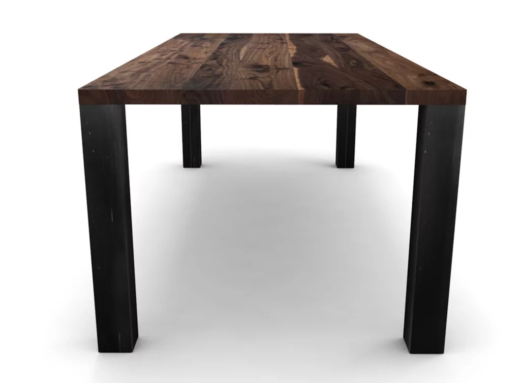 Charakter Esstisch aus Nussbaum 4cm massiv Charakter Esstisch aus Nussbaum 4cm massiv