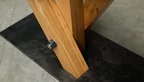 Tischuntergestell aus Eiche und Stahl