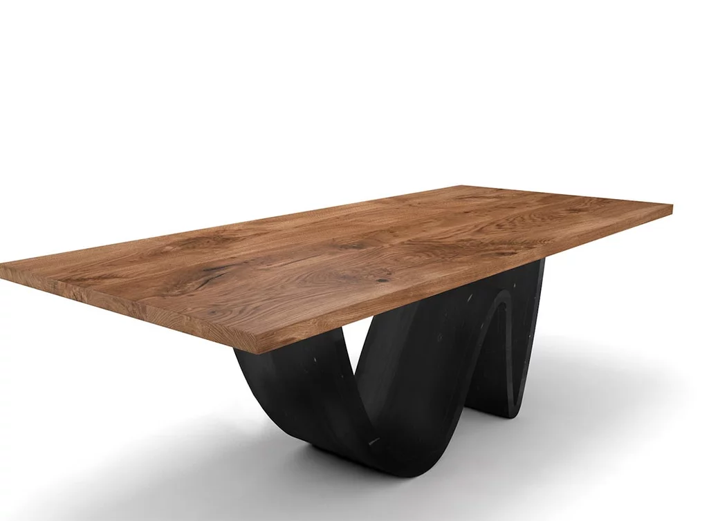 Designertisch Eiche Wave nach Maß Designertisch Eiche Wave nach Maß