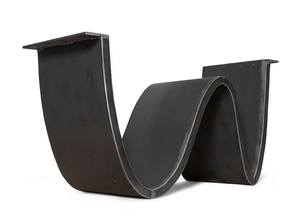 Stahl Tischgestell Wellenform nach Maß im modernen Design gefertigt Stahl Tischgestell Wellenform nach Maß im modernen Design gefertigt