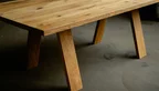 Massivholztisch Eiche in maßfertigung gefertigt.