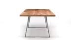 Design Esstisch mit Stahlgestell