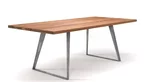 Design Esstisch Eiche nach Maß mit Stahlkufen Tischgestell