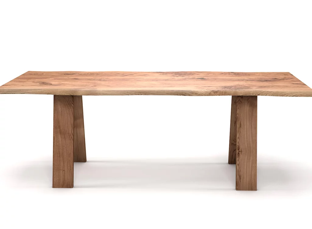 Baumtisch aus massiver Eiche Baumtisch aus massiver Eiche