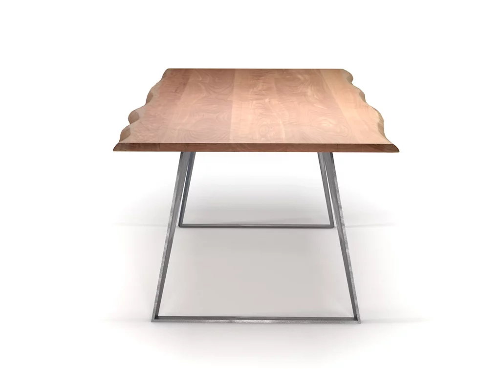 Minimalistischer Baumtisch auf Maß Minimalistischer Baumtisch auf Maß