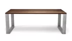 Nussbaum Tisch nach Maß astfrei 4cm
