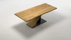 Tisch Design nach Maß Eiche Baumkante