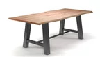 Klassischer Tisch aus Buche 4cm Ast mit Baumkante