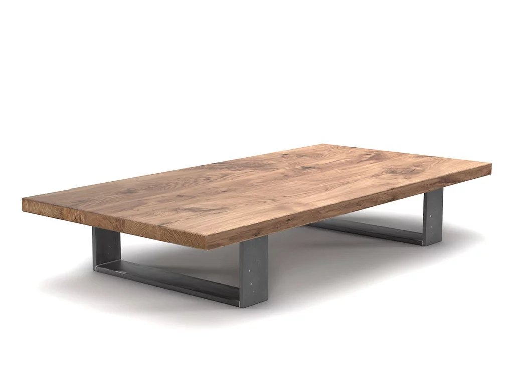 Couchtisch auf Maß Eiche vollmassiv 4cm stark mit Stahlkufen gefertigt. Couchtisch auf Maß Eiche vollmassiv 4cm stark mit Stahlkufen gefertigt.
