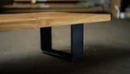 Metall-Gestell aus massivem Stahl-Flachband 10cm breit