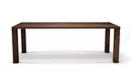 Exklusiver minimal Design Esstisch aus hochwertigem Nussbaum nach deinem Maß.