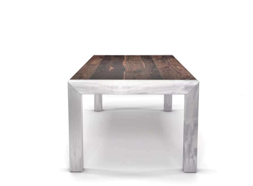 Nussbaum Tisch einfach selbst planen aus Massivholz gefertigt. Nussbaum Tisch einfach selbst planen aus Massivholz gefertigt.