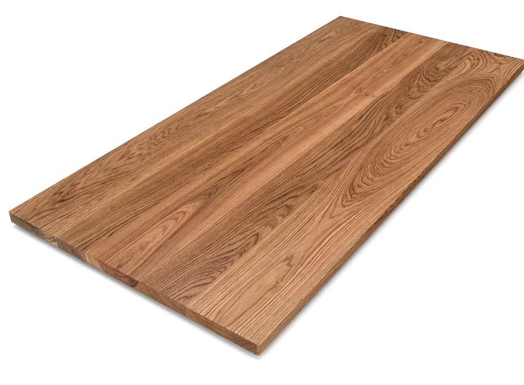 Eiche Tischplatte nach Maß in weitgehend astfreier Qualität 