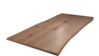 Charakter Massivholz Tischplatte aus Buche mit Baumkante