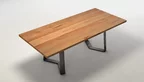 Detailansicht Kernbuche Holztischplatte mit Ast- und Splintholzanteil WF392-T