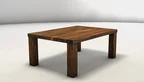 Nussbaum Wohnzimmer-Holztisch in massiver Ausführung - ACA848