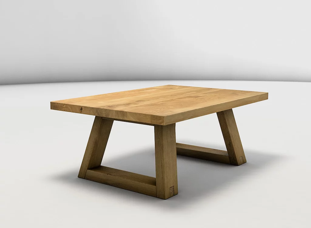Massiver Couchtisch aus Eichenholz nach Deinen Maßen - Modell LH499-C