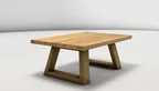 Massiver Couchtisch aus Eichenholz nach Deinen Maßen - Modell LH499-C