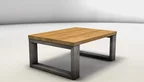 Couchtisch mit Holzplatte aus massiver Eiche - Modell KLM3631-C