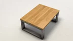 Couchtisch mit Holzplatte aus Eiche massiv in verschiedenen Oberflächen erhältlich