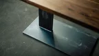 AFL2452 Schreibtisch mit Tischgestell aus Stahl verschiedene Oberflächen verfügbar