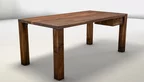 Echter Massivholz Schreibtisch aus Nussbaum - ACA848-ST