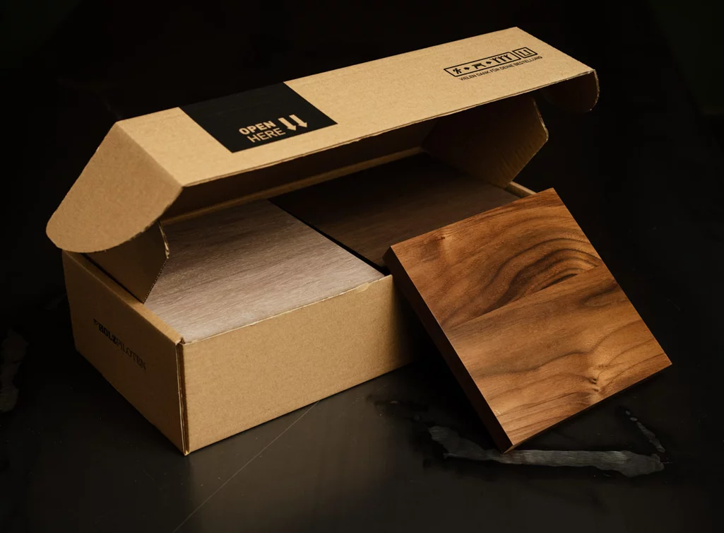 Holzmuster Set Nussbaum alle Farben