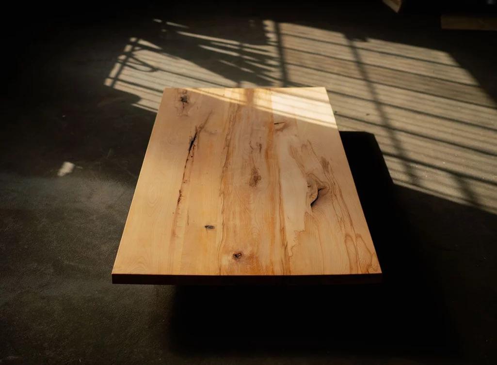 Esstischplatte aus massiver Kernbuche Echtholz