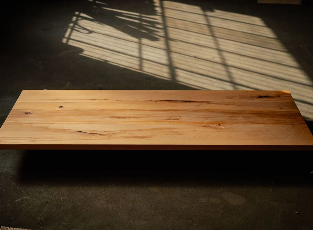 Kernbuche Esstisch Holzplatte mit den Maßen 210x90cm und 4cm stark