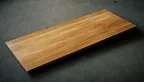 Eiche Massivholz Tischplatte mit Verlängerung 190x80x4