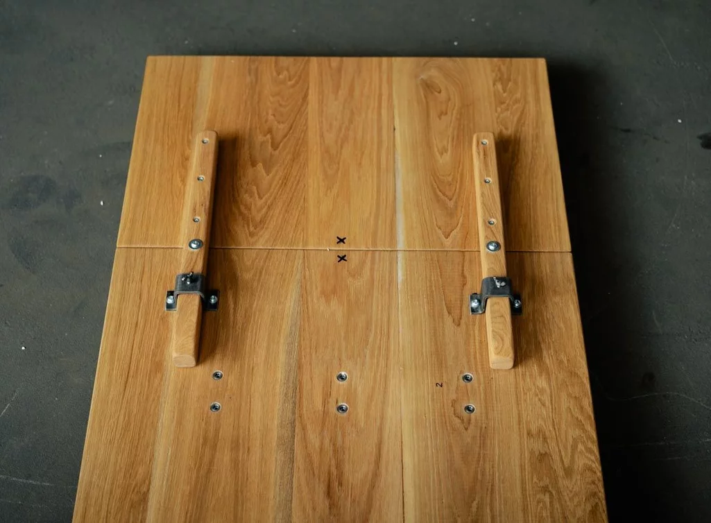 Tischverlängerung mit Holz Steckarme und Muffen für SWR9T Tischgestell