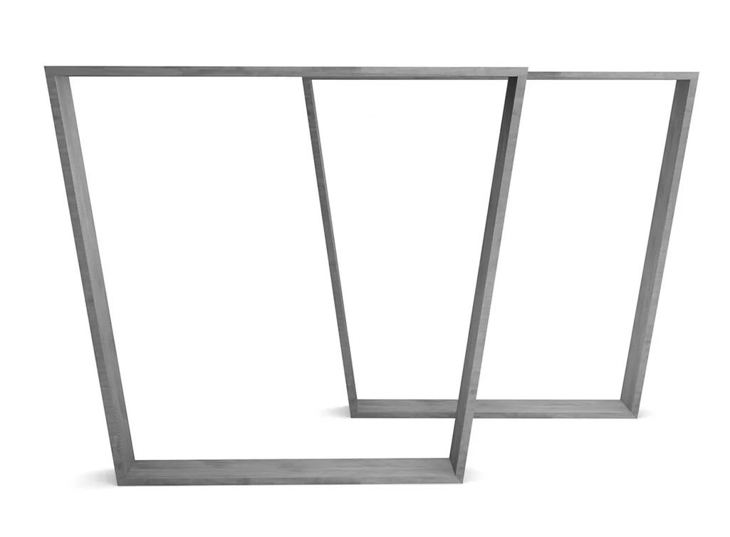 Tischkufen Stahlgestell massiv Eisen 2er Set in konischer Bauweise gebaut Tischkufen Stahlgestell massiv Eisen 2er Set in konischer Bauweise gebaut