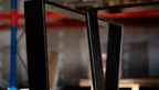 Tischkufen aus massivem Stahl im 2er-Set mit einer eleganten Optik