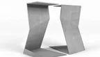Design Tischgestell aus Stahl nach Maß in futuristischer Optik gefertigt.
