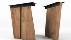 Moderne Esstischwangen aus Holz nach Maß gefertigt verschiedene Oberflächen stehen zur Auswahl