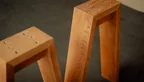 Tischbeine Holz aus Buche in vollmassiver Ausführung nach Maß.