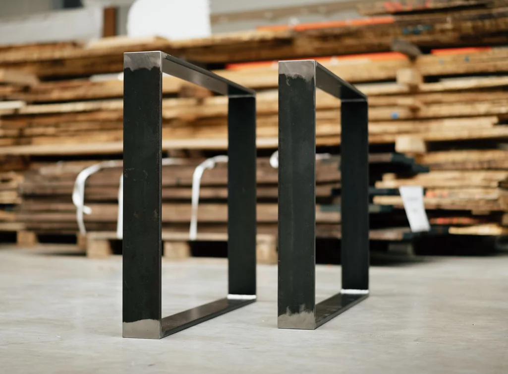 Stahlkufen aus industriellen Rohstahl Flachband-Profilen SWR8T
