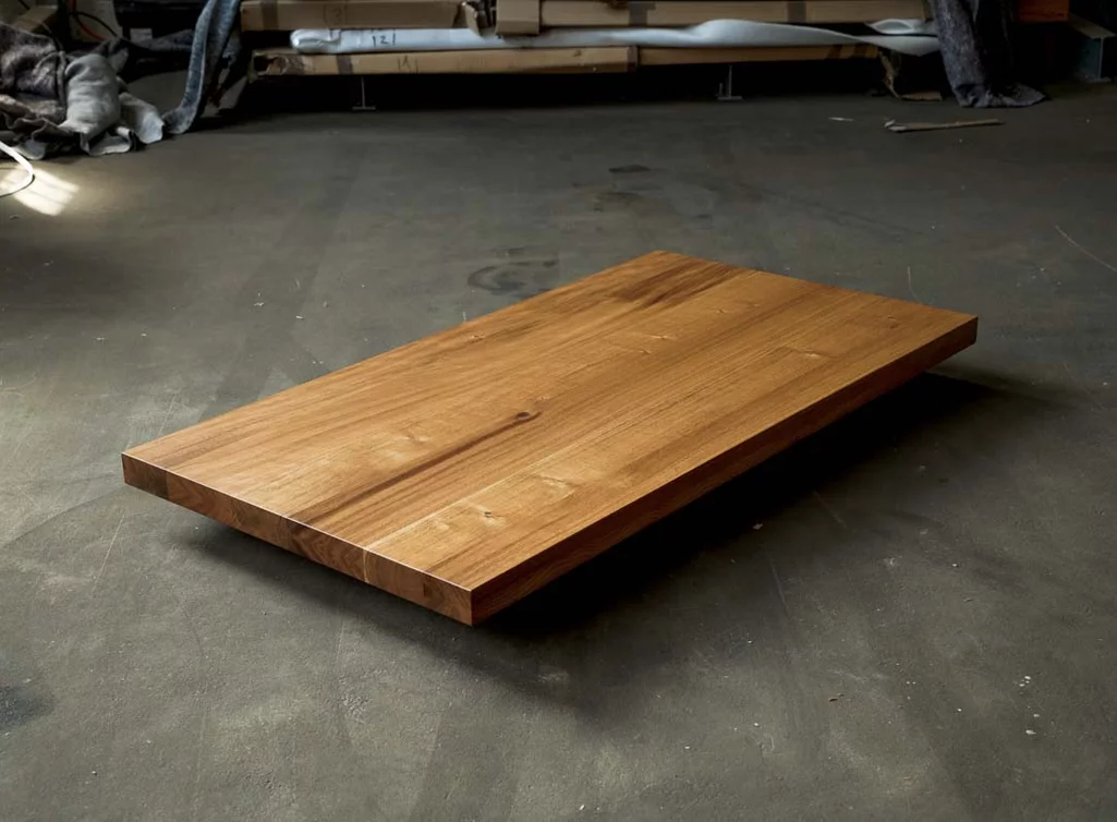 Tischplatte Eiche astig 150x80cm aufgedoppelt