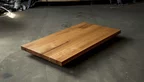 Tischplatte Eiche astig 150x80cm aufgedoppelt