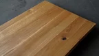 Baumkanten Tischplatte Eiche astig in 268x108cm