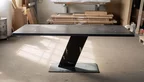 Stahl Esstisch in 200x100x77cm im modernen Industriedesign