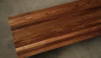 Nussbaum Tischplatte aus Vollholz 4cm massiv mit Facettenkante